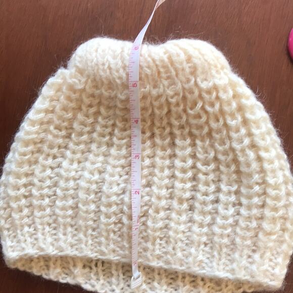 Cream Knit Hat Beanie - Picture 8 of 8